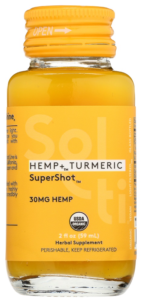 Sol-ti Hemp Turmeric Supershot, 2 Oz