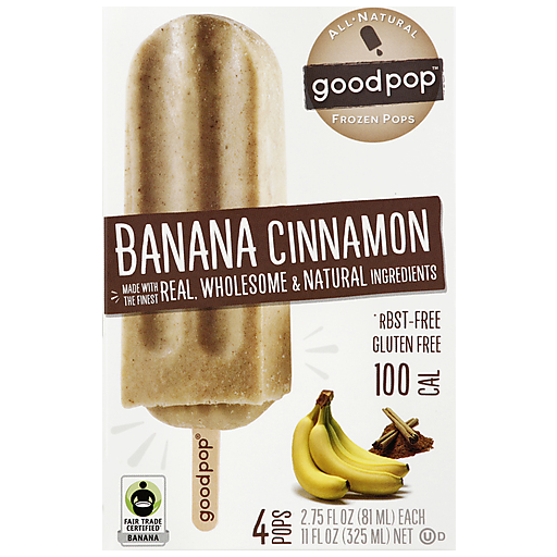 GoodPop Banana Cinnamon All-Natural Frozen