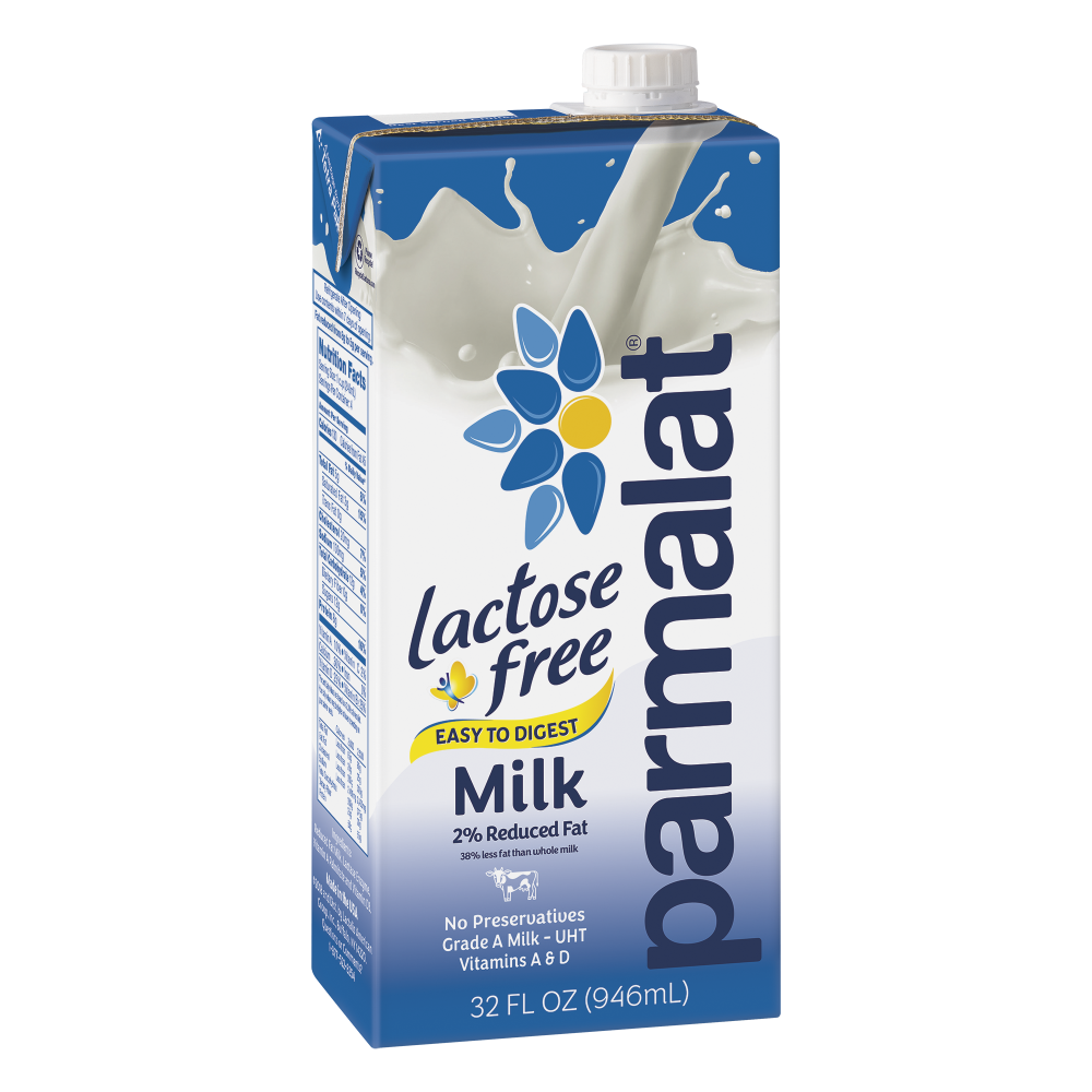 Parmalat Milk, Lactose Free, Reduced Fat, 2