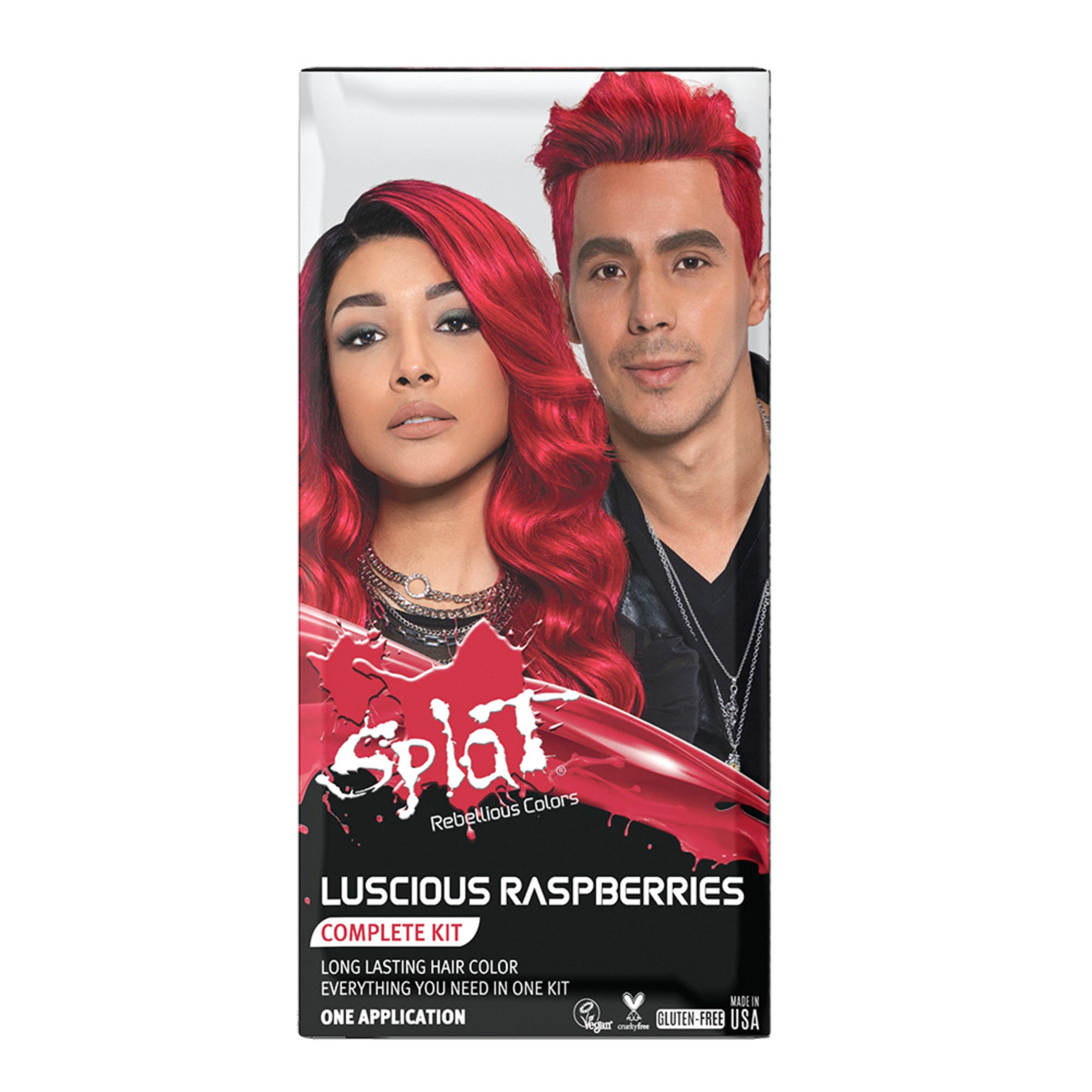 Splat His & Her Rebellious Luscious Raspberry Hair Color Complete Kit