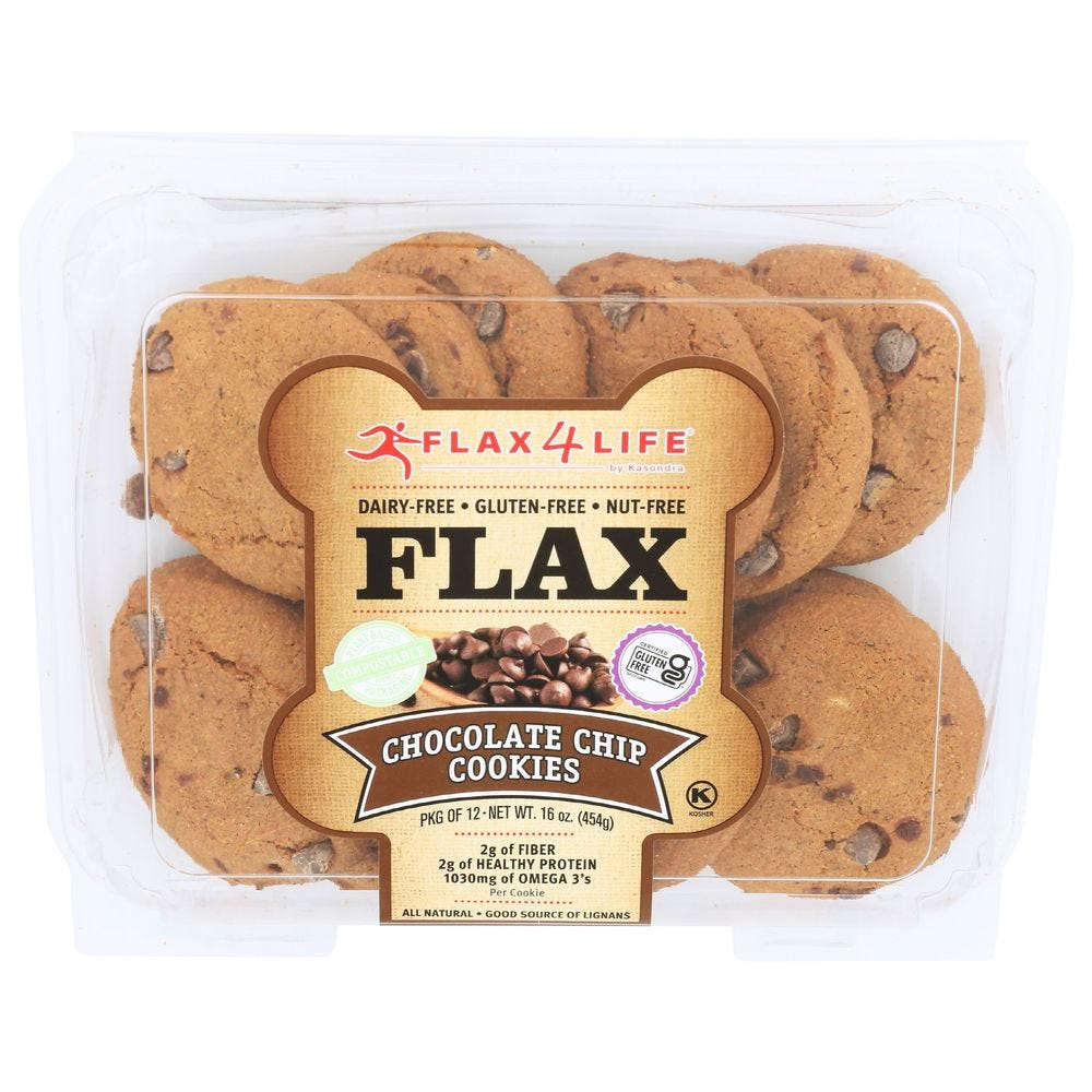 Flax 4 Life Cookies Chocolate Chip, 16 Oz