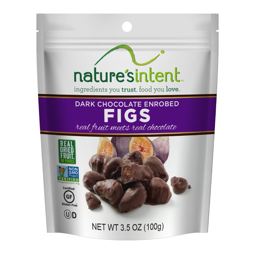 Nature's Intent Figs, Dark Chocolate Enrobed