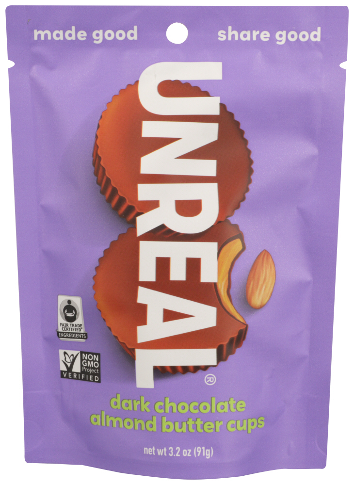Unreal Dark Chocolate Almond Butter Cups - 6 Bags