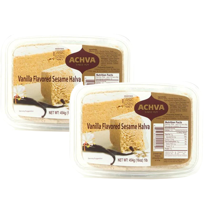 Achva Vanilla Sesame Halva - 454g