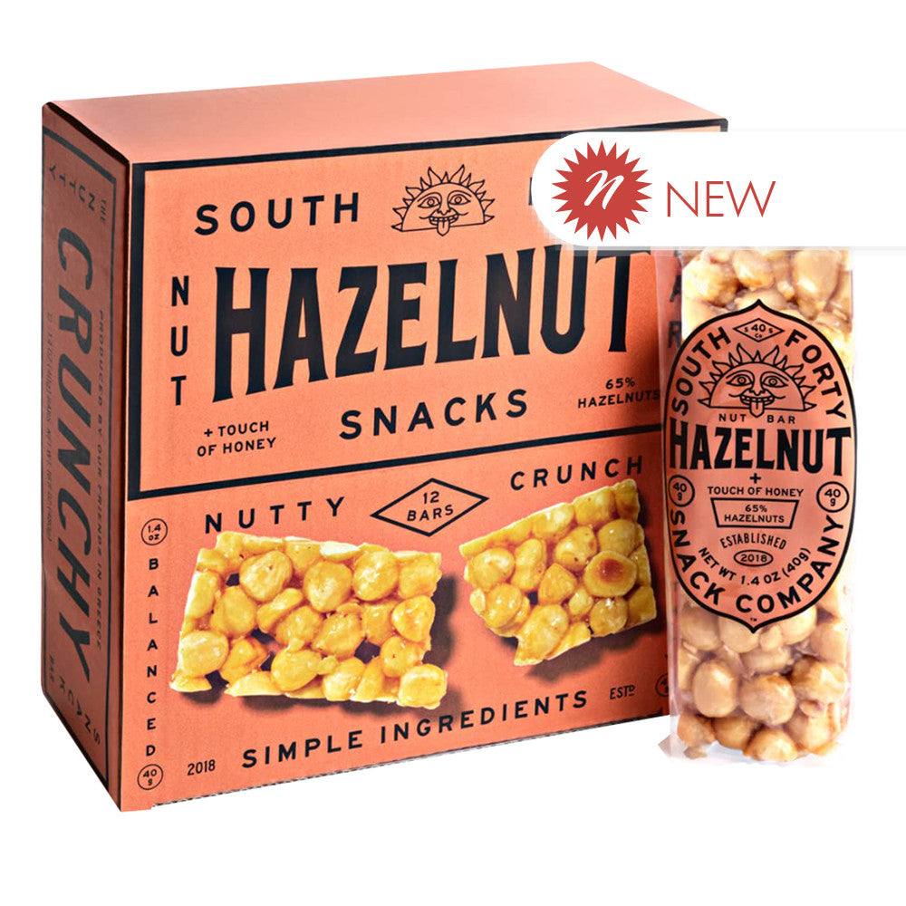 South Forty Snack Company Nut Bar, Hazelnut + Touch Of Honey 1.4 Oz