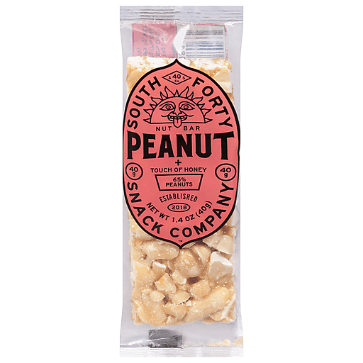 South 40 Snacks Forty Snack Company Nut Bar, Peanut + Touch Of Honey 1.4 Oz