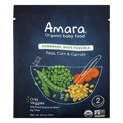 Amara Organic Dried Baby Food, 5 Pouches