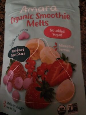 Amara Plant-based Yogurt Melts, Mixed Red Berries
