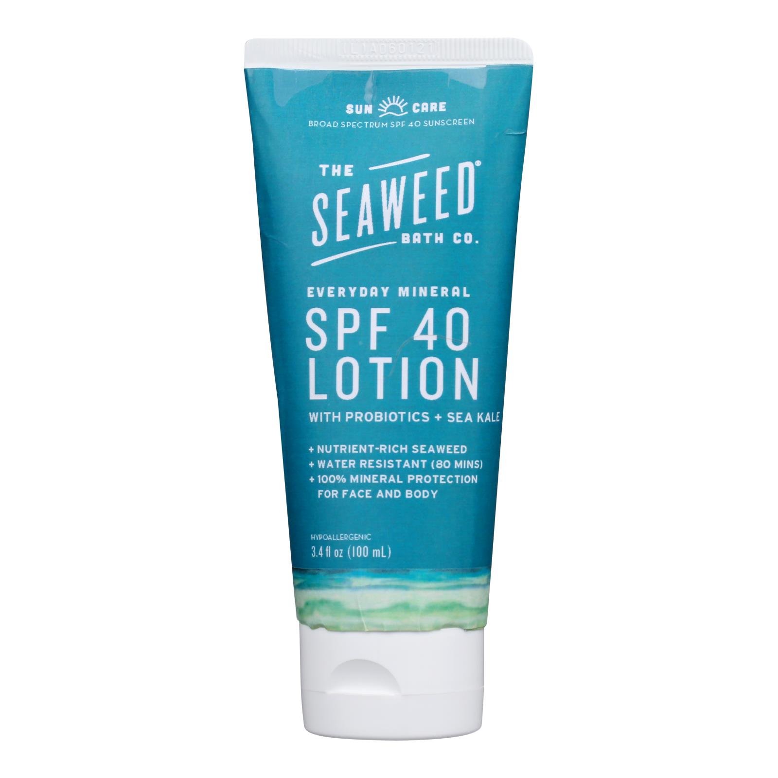 The Seaweed Bath Co Everyday Mineral SPF 40 Sunscreen Lotion, 3.4 Oz