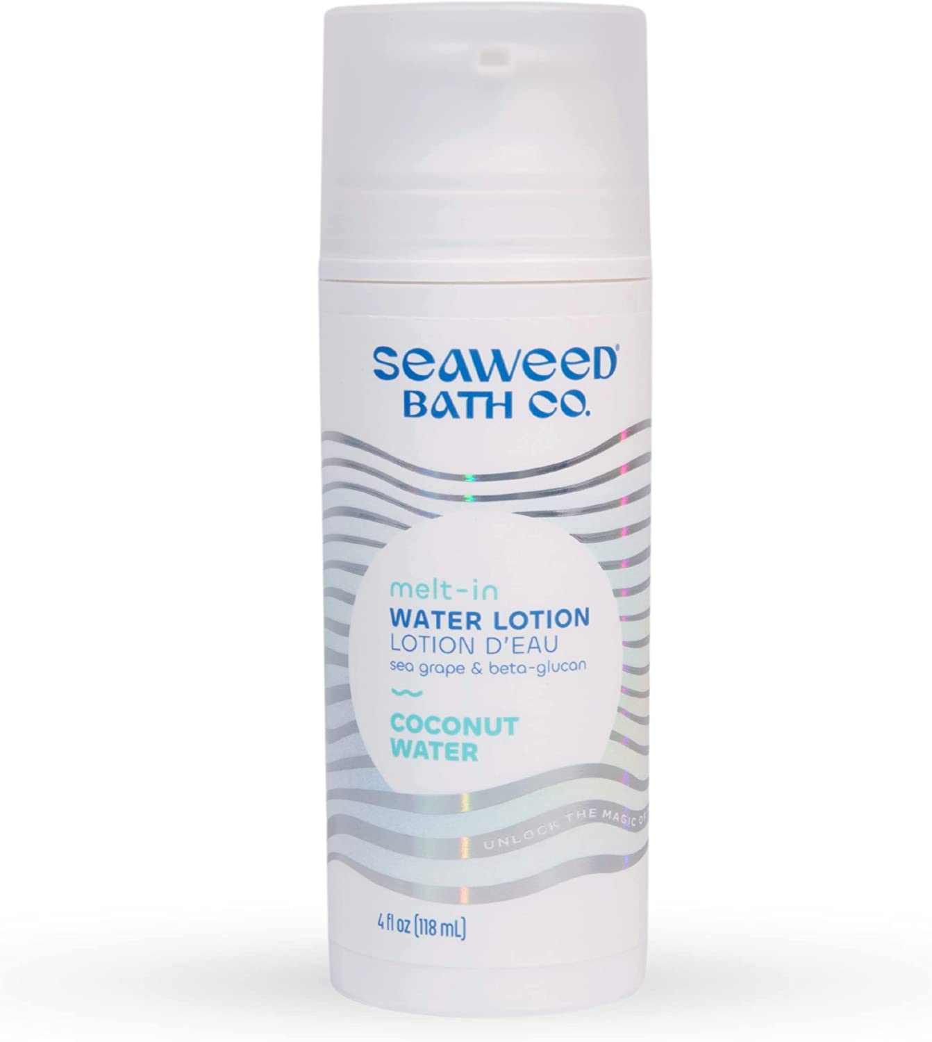 The Seaweed Bath Co. Melt-in Water Lotion, Coconut Water, 4 Oz