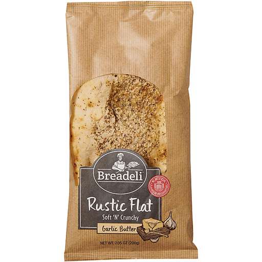Breadeli Garlic Butter Rustic Flat Bread
