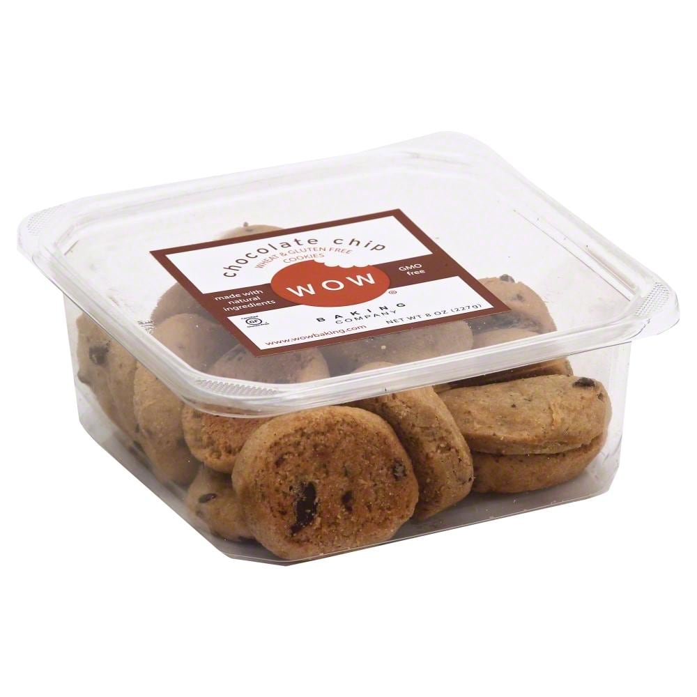 Wow Baking Co. Chocolate Chip Cookies, Gluten Free, 8 Oz. Tub