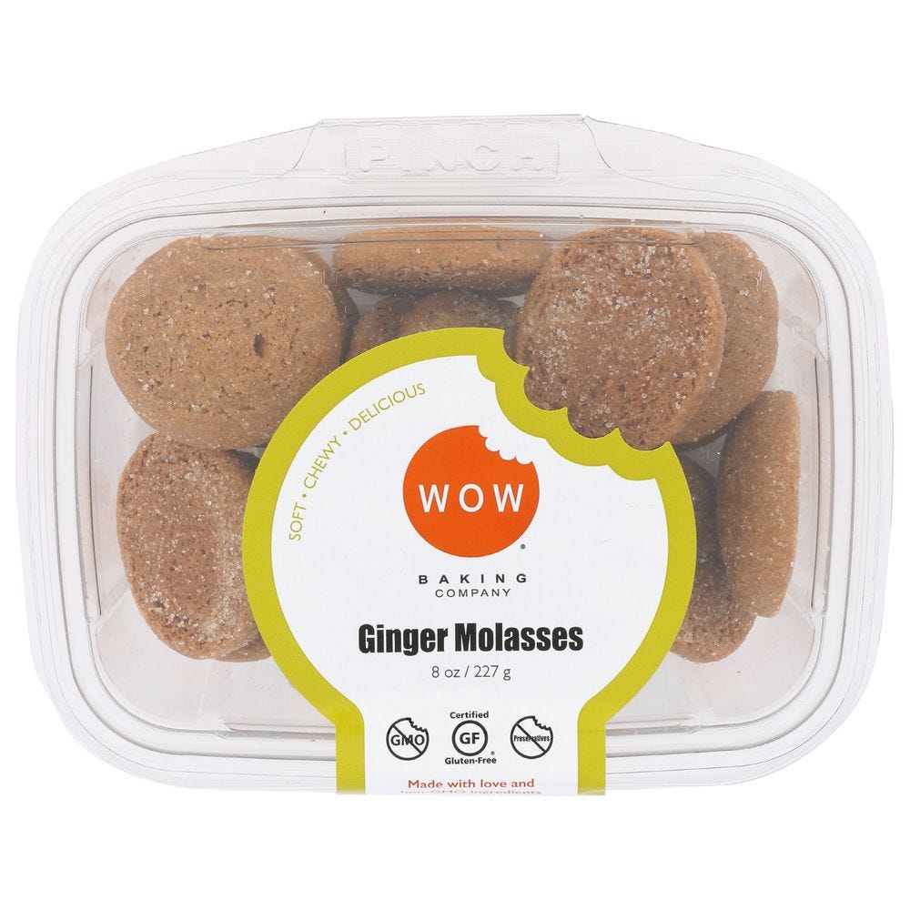 Wow Baking Company Cookies, Ginger Molasses