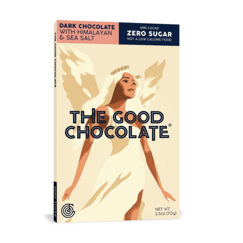 The Good Chocolate Bar DARK CHOCOLATE WITH HIMALAYAN & SEA SALT 2.5 OZ