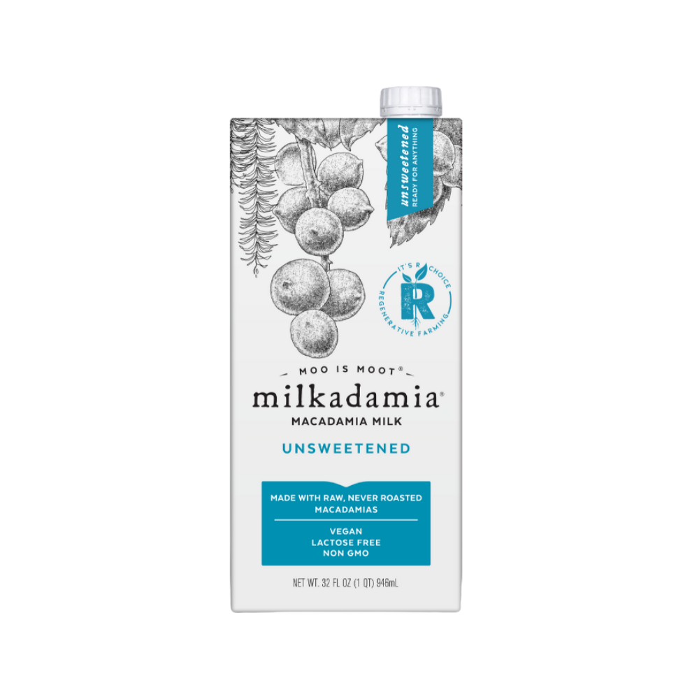 Milkadamia Unsweetened Macadamia Nut Milk, 32 Fl Oz