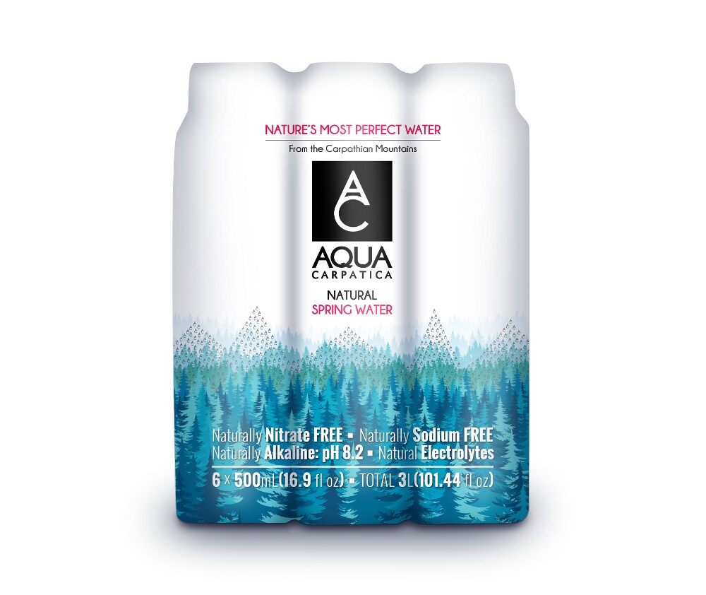 Aqua Carpatica AQUACARPAT: Natural Spring Water 6 Pk, 101 Oz