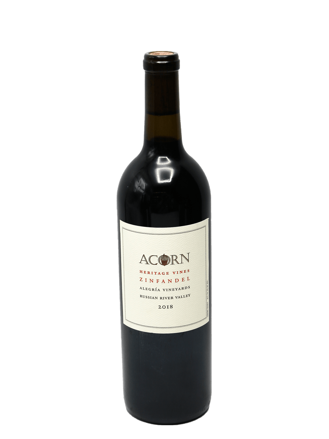 Wine 2018 Acorn Alegria Vineyards Heritage Vines Zinfandel