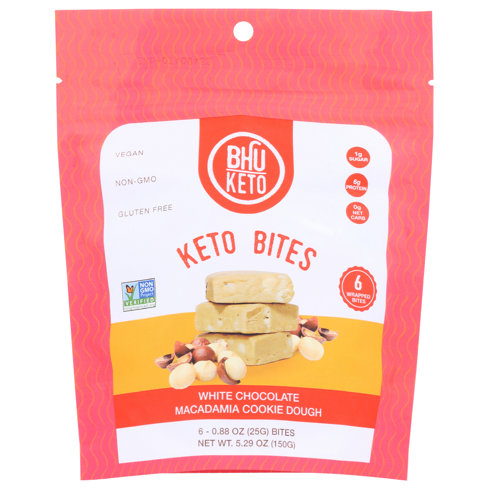 BHU Foods Protein Bites White Chocolate Macadamia Cookie Dough