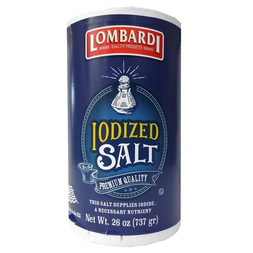 Lombardi Salt Iodized 26oz-whole