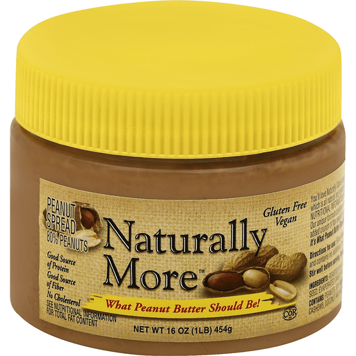Naturally More Peanut Spread, 80% Peanuts