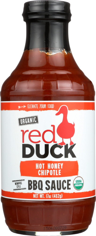 Red Duck BBQ Sauce, Organic, Hot Honey Chipotle, Memphis Style
