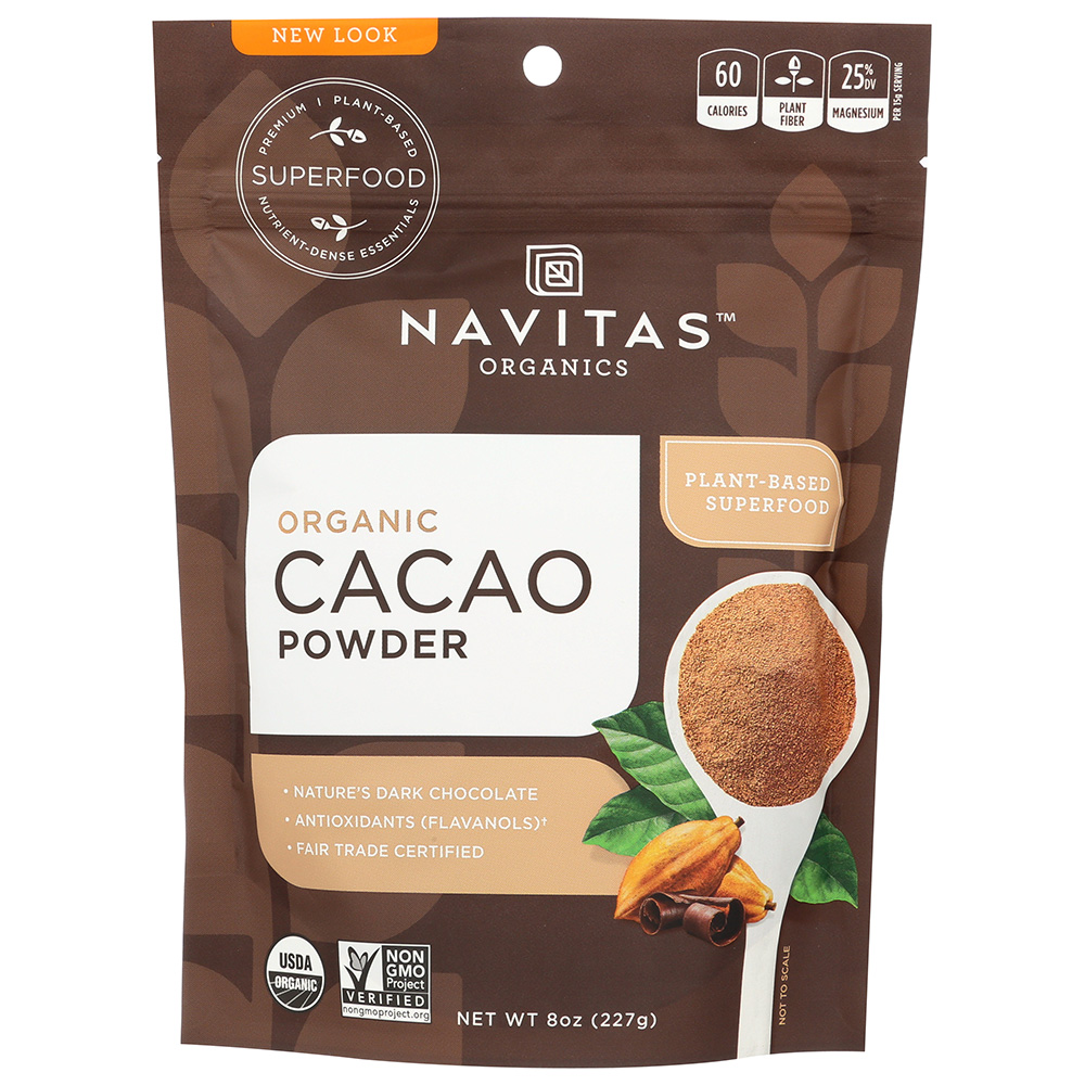 Navitas Naturals Organic Raw Cacao Powder, 8 Ounce - 12 Per Case