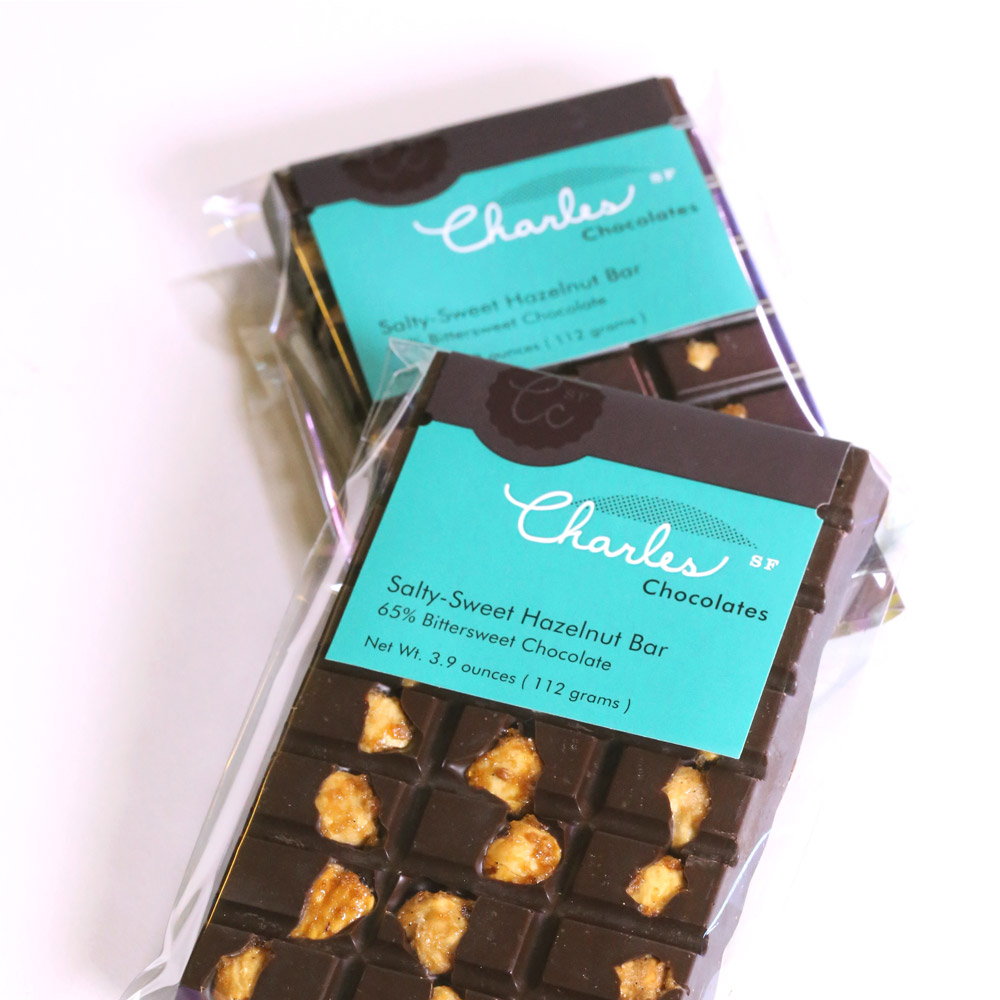 Charles Chocolates Salty Sweet Hazelnut Bar