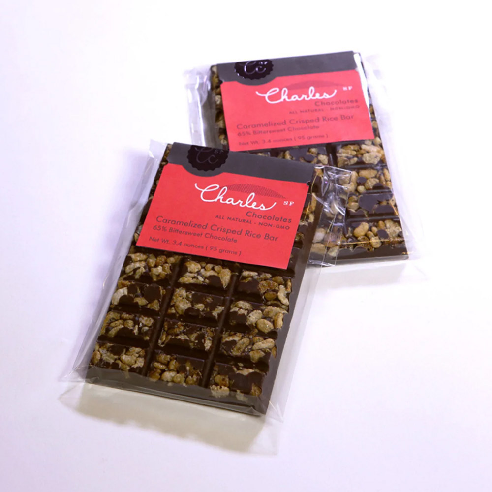 Charles Chocolates Caramelized Crisped Rice Bar – Bittersweet