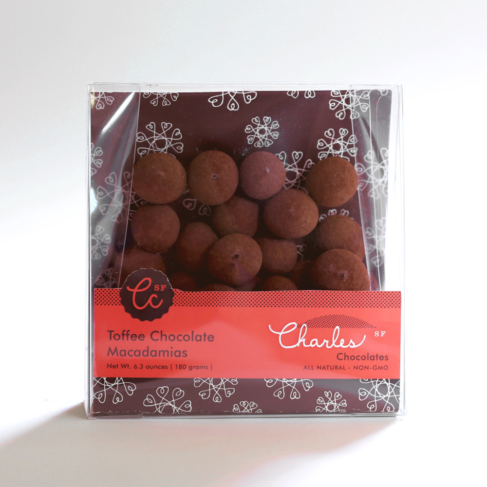 Charles Chocolates Toffee Chocolate Macadamias