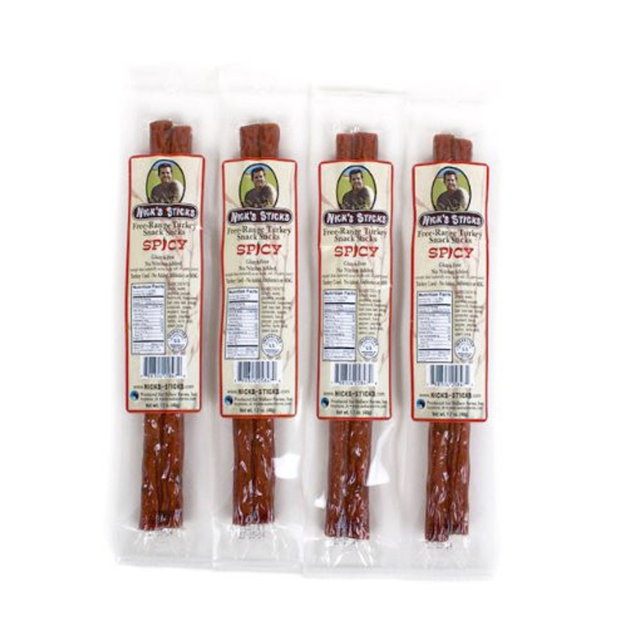 Nick's Sticks Free Range Spicy Turkey Snack 1.7 Oz