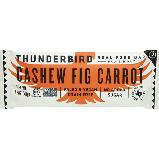 Thunderbird Cashew Fig Carrot Fruit & Nut Bar 1.7 Oz