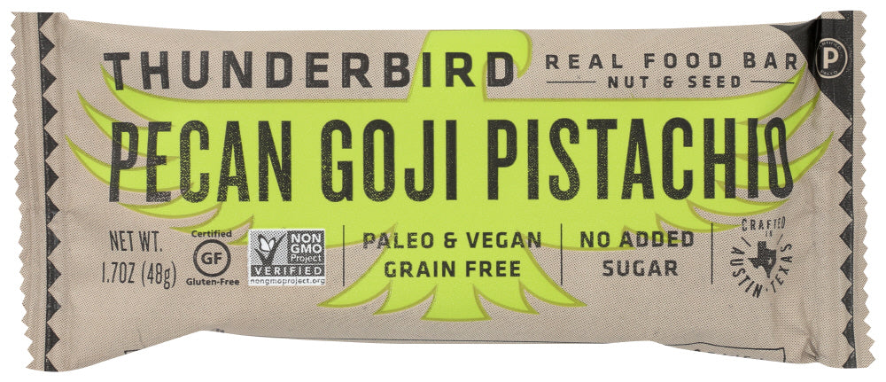 Thunderbird Real Food Bars Bar - Pecan Goji Pistachio