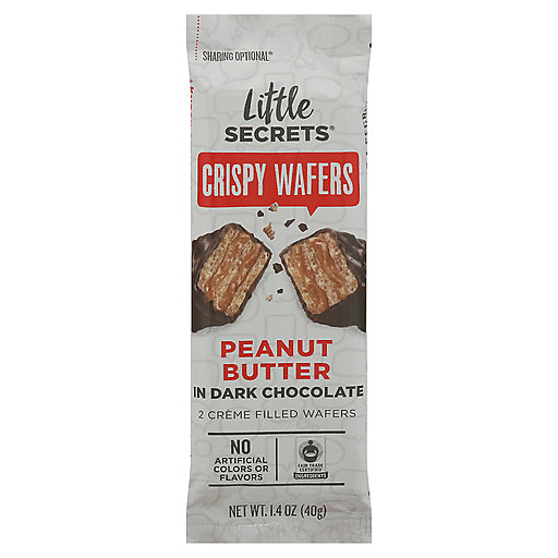 Little Secrets Crispy Wafer - Peanut Butter In Dark Chocolate - Case Of 12 - 1.4 Oz