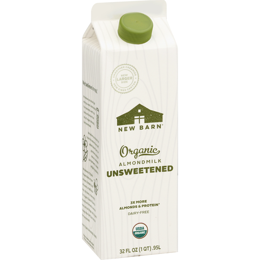 New Barn Organic Almond Milk Unsweetened