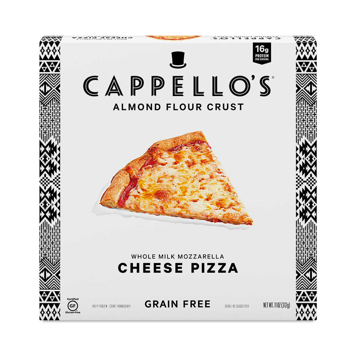 Cappello's Grain Free Cheese Pizza 11 Oz
