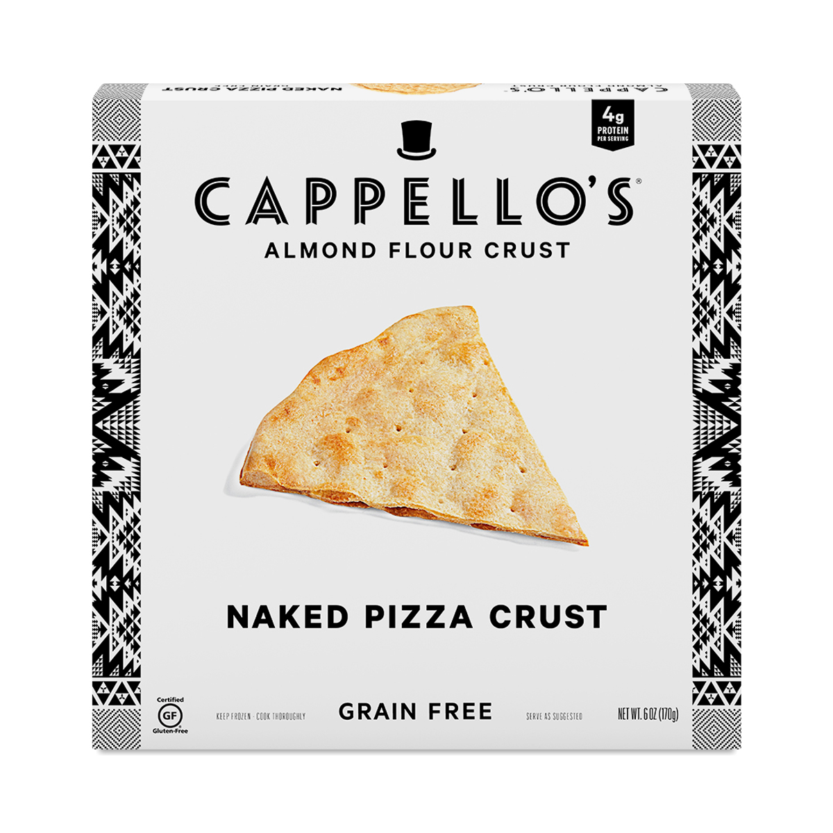 Cappello's Grain Free Naked Pizza Crust 6 Oz
