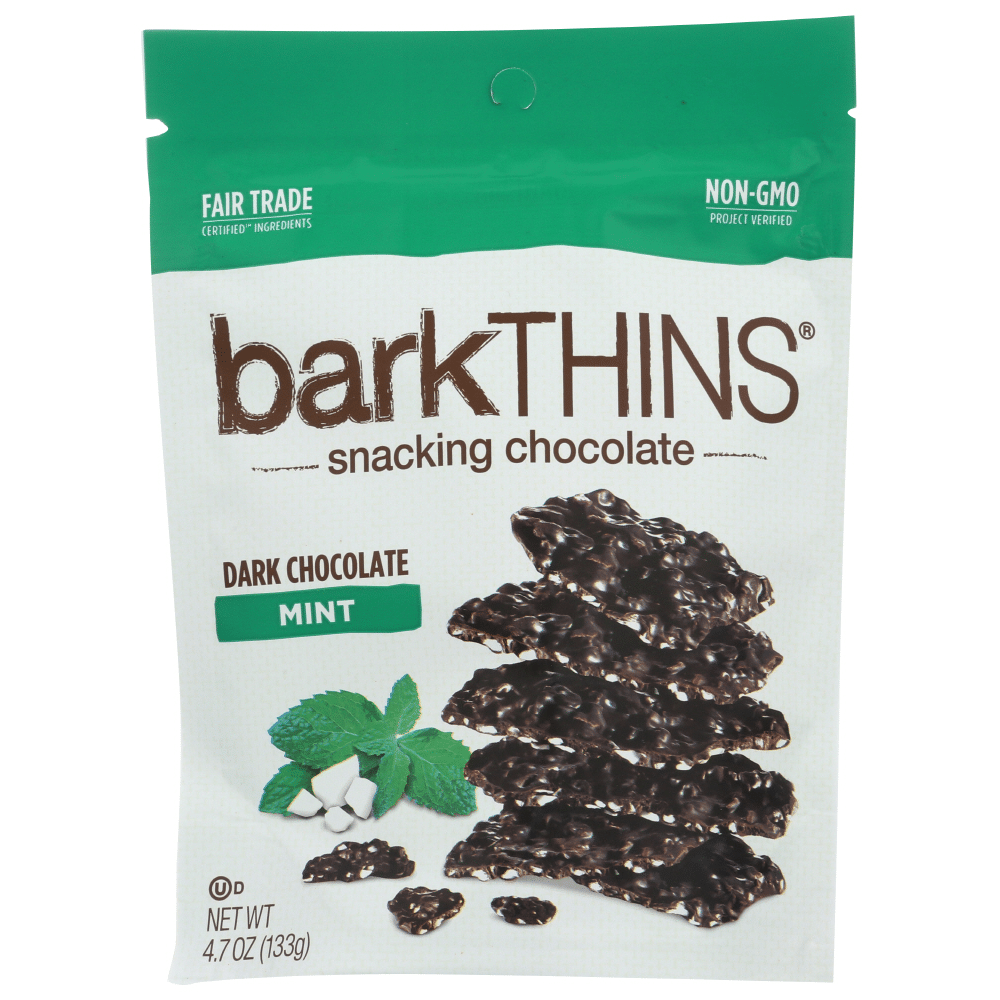 barkTHINS Fair Trade Mint Dark Chocolate 4.70 Oz