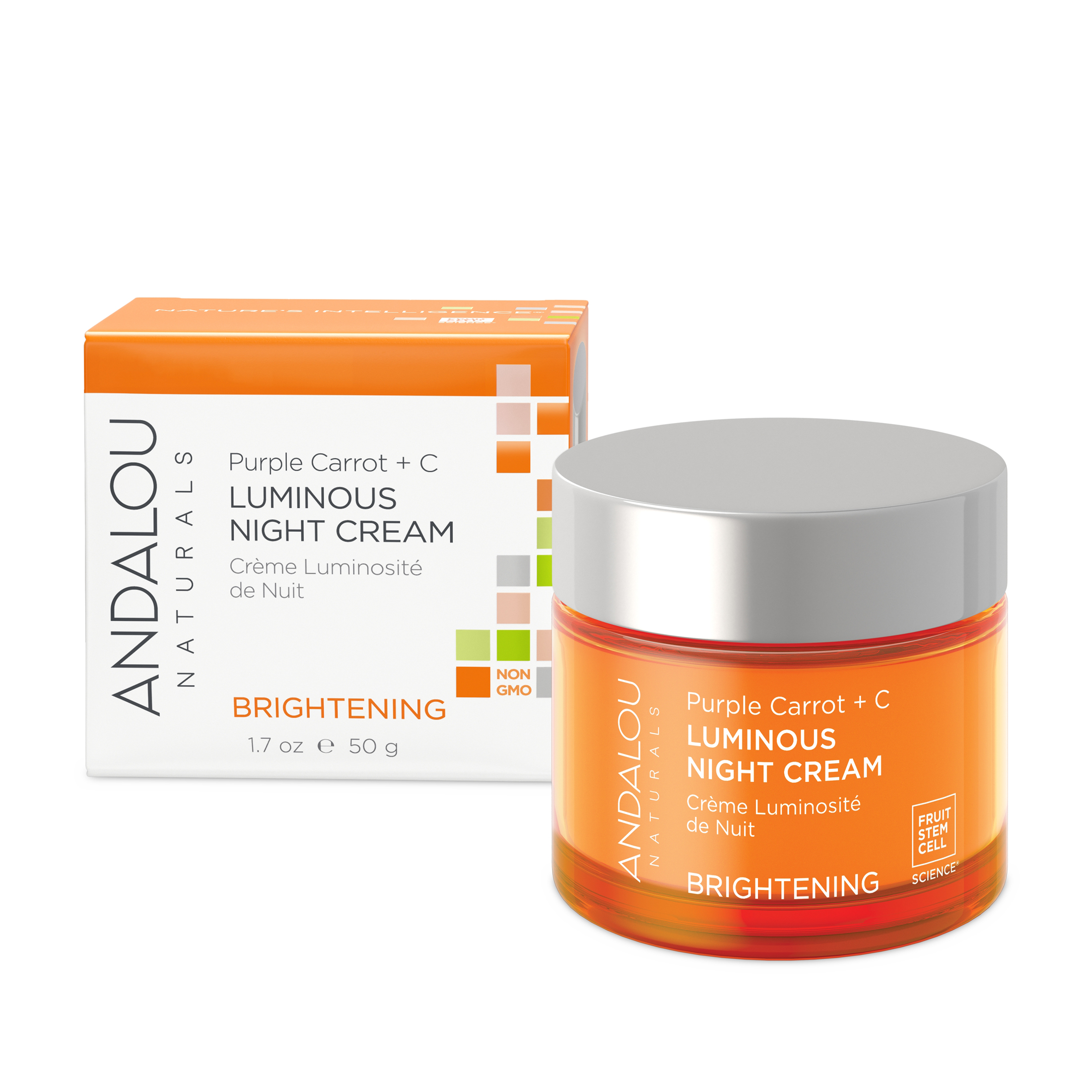 Andalou Naturals Brightening Purple Carrot + C Luminous Night Cream