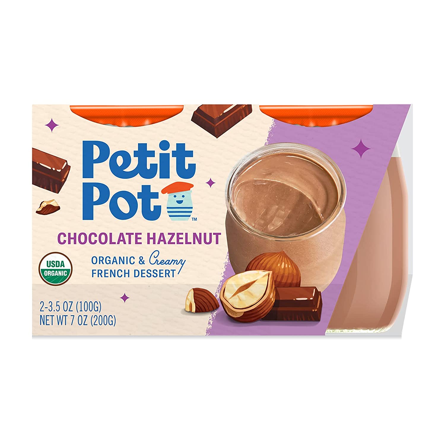 Petit Pot Milk Choc Hazelnut 2Pk