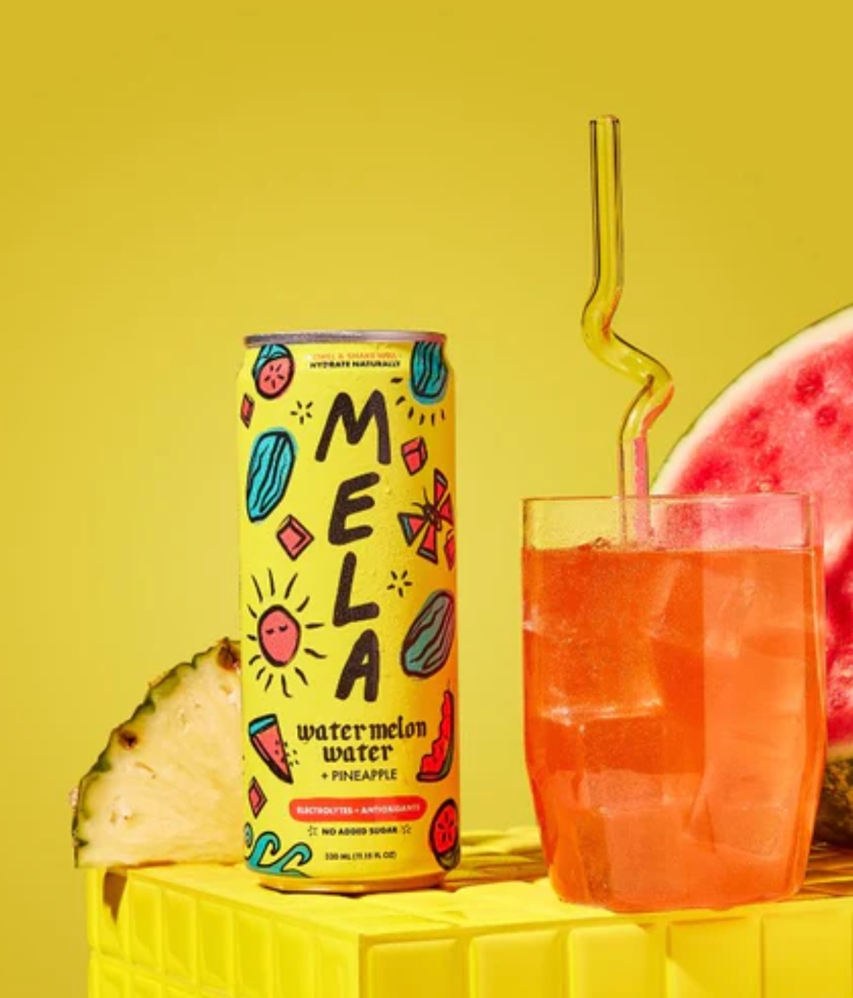 Mela Water Juice Watermelon & PassionFruit 16.9oz
