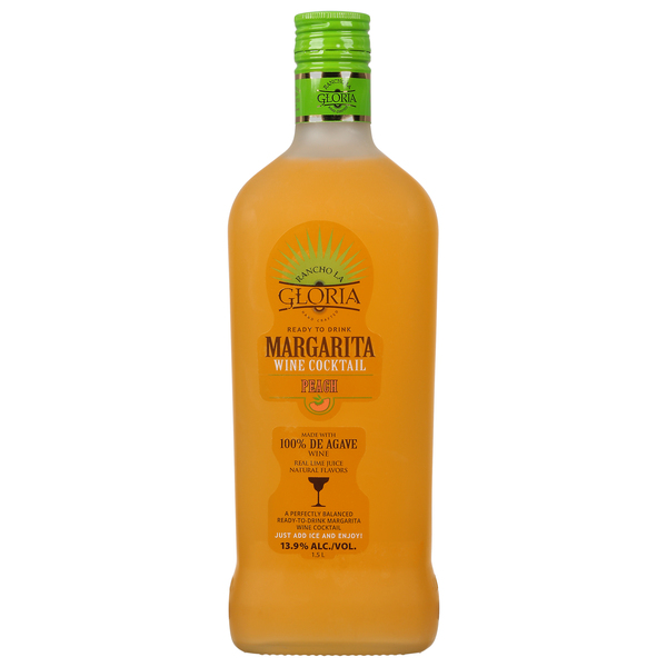 Rancho La Gloria Peach Margarita Wine Cocktail - 1.5L Bottle