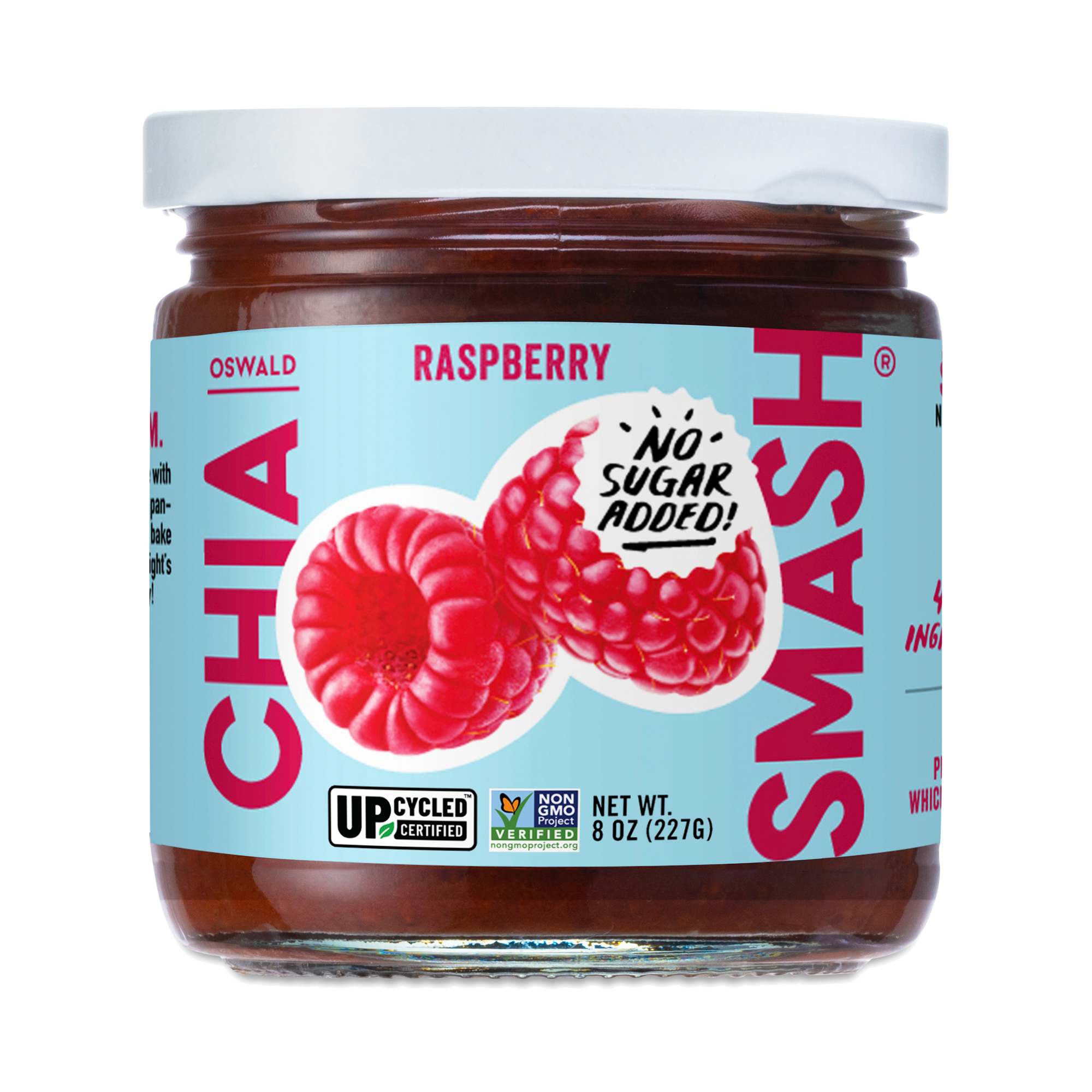 Oswald Chia Smash No Sugar Added Raspberry Jam