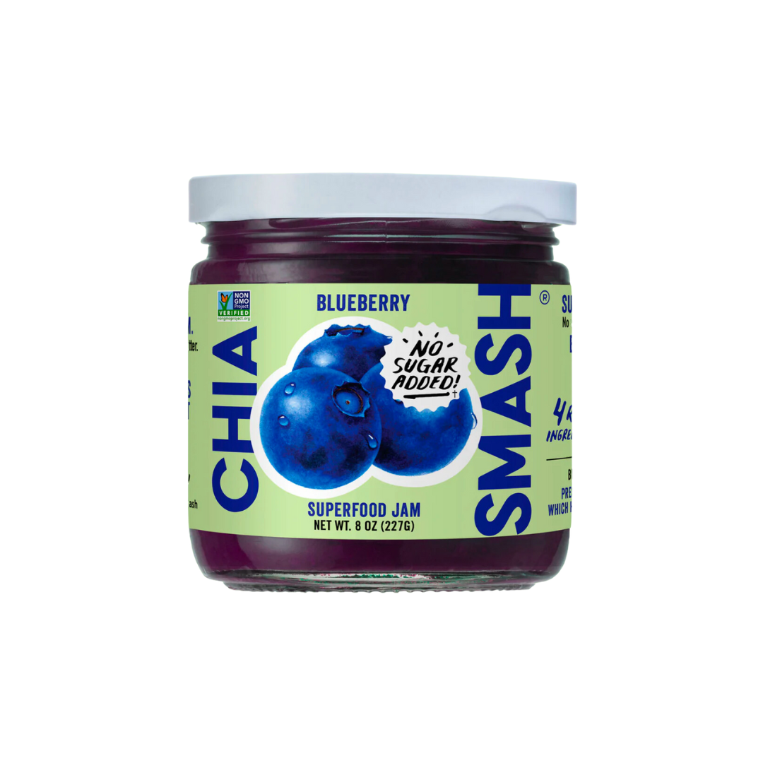 Oswald Co. Wild Blueberry Chia Smash Jam, 8 Ounce -- 6 Per Case