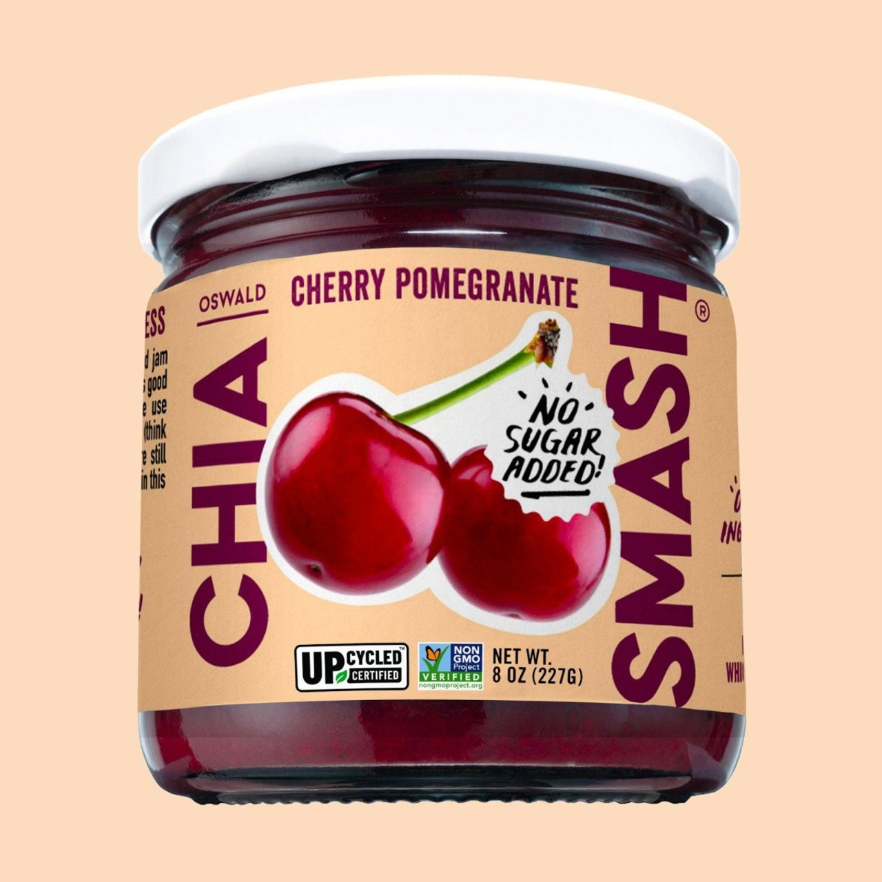Chia Smash Cherry Pomegranate Jam, 8 Oz