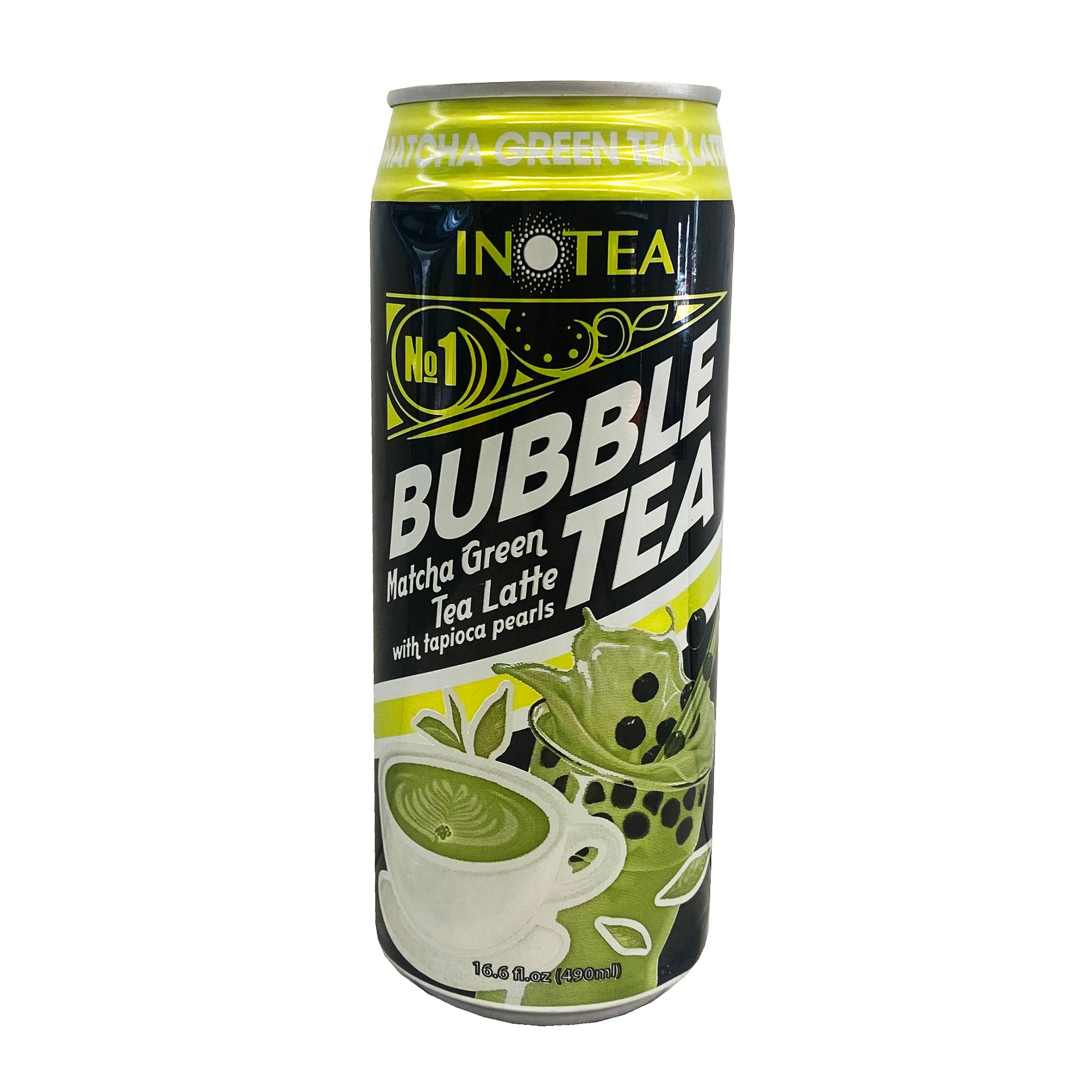 Inotea Bubble Matcha Green Latte 16.6 Fl Oz