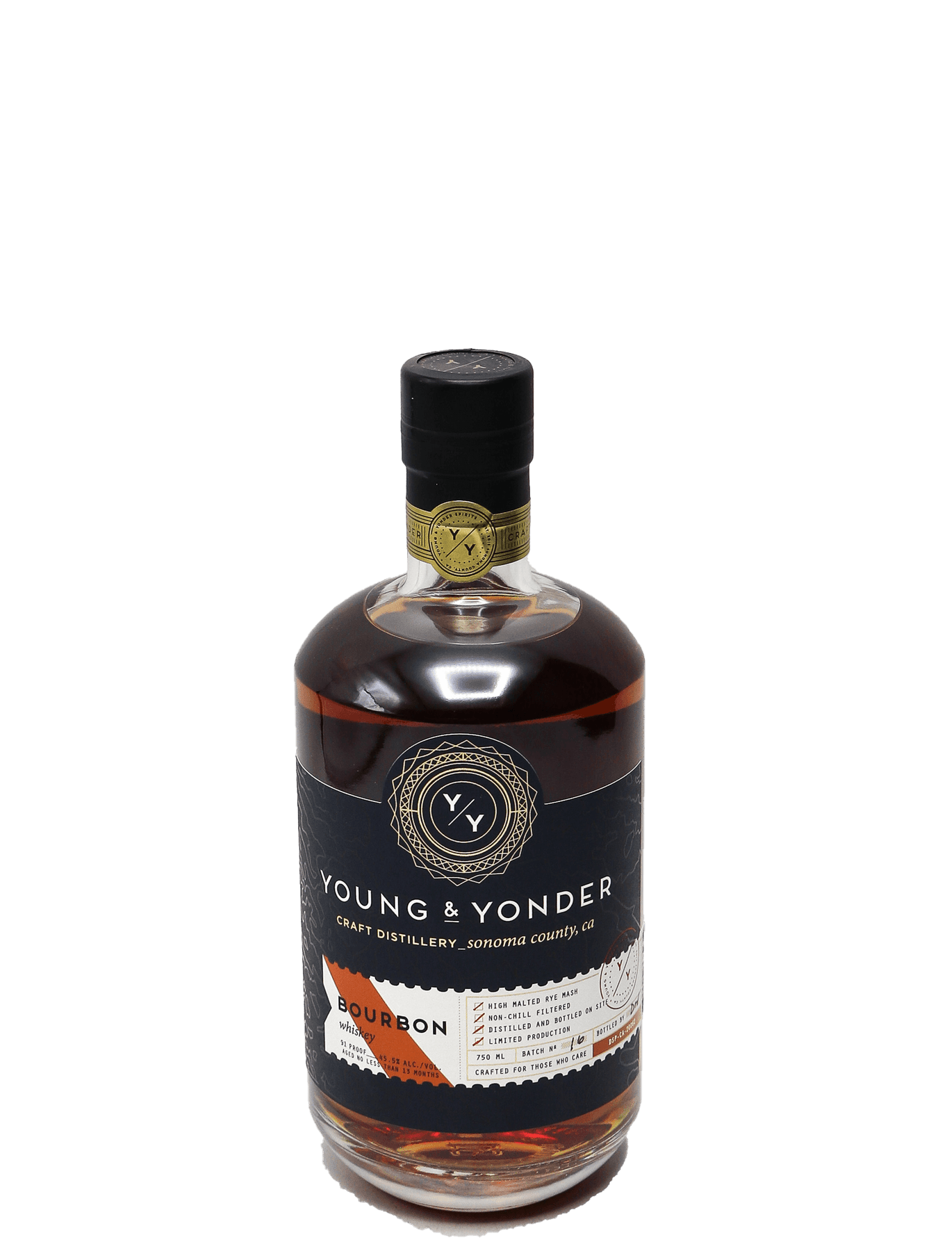 Liquor Young & Yonder Bourbon 750ml
