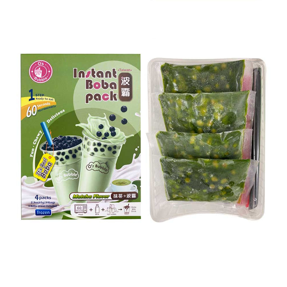 JFC LOCAL ONLY] O's Bubble Instant Boba Pack Matcha 65g X 4
