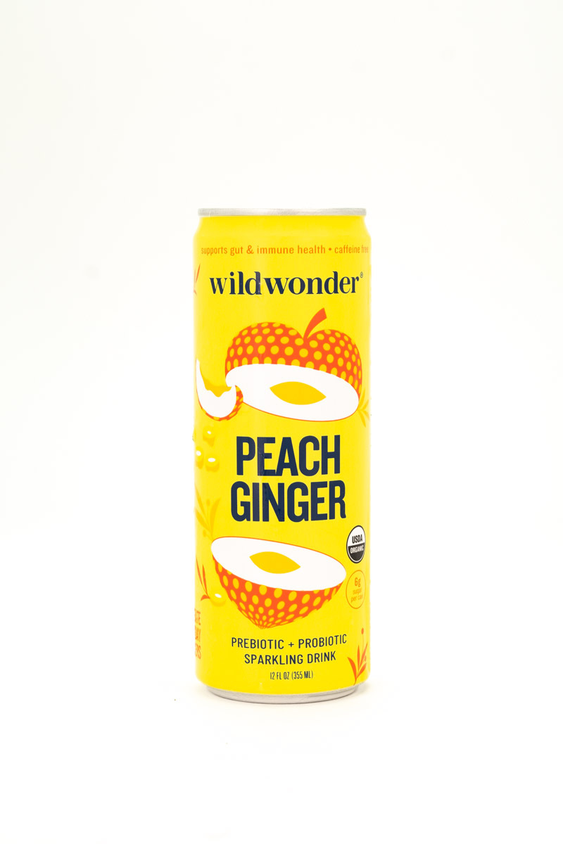Wildwonder Brands Inc. Peach Ginger Sparkling Prebiotic And Probiotic - The SFA Product Marketplace