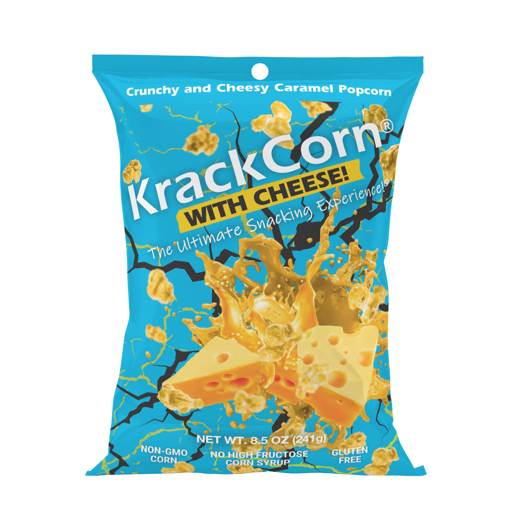 KrackCorn 8.5 Oz. Caramel Popcorn With Cheddar Cheese