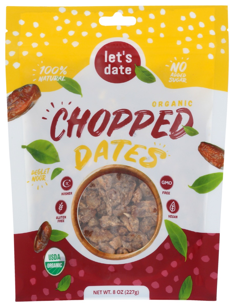 Let's Date Dates Chopped Organic, 8oz